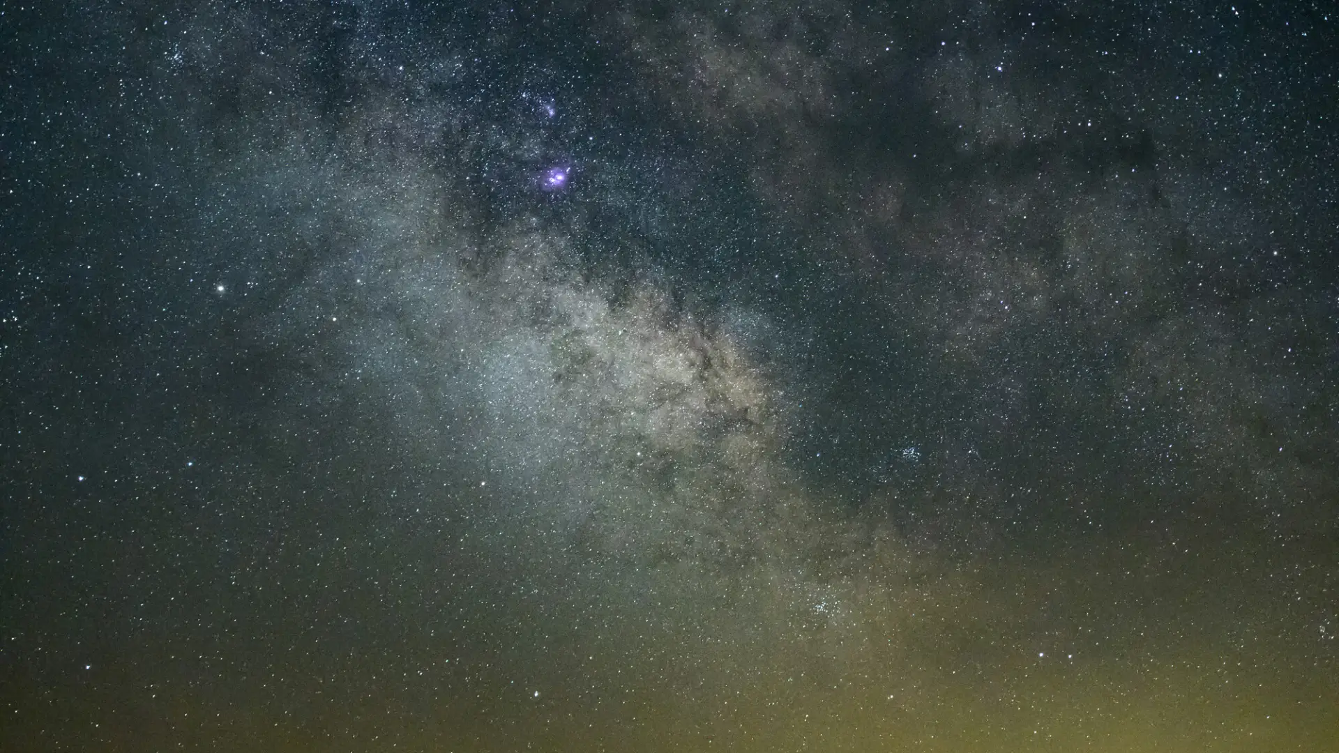 A photo of the night sky in the Adirondacks.