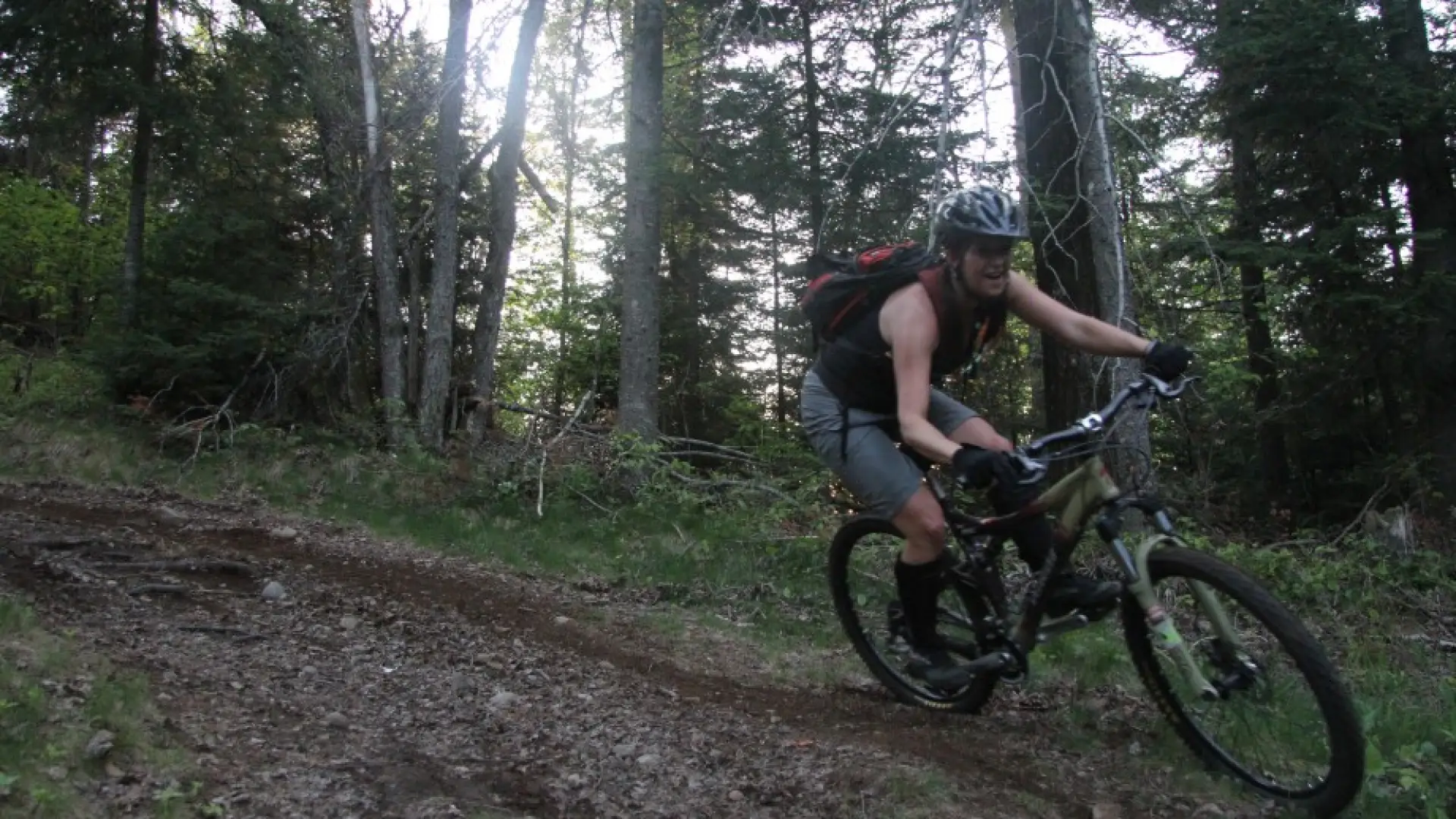A rider on the Jackrabbit Trail