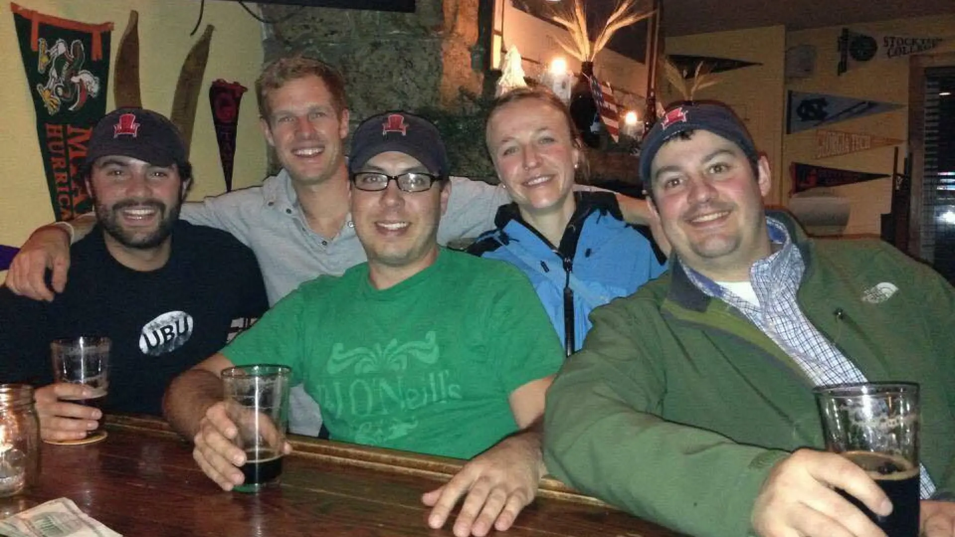 All smiles here at the Lake Placid Pub and Brewery