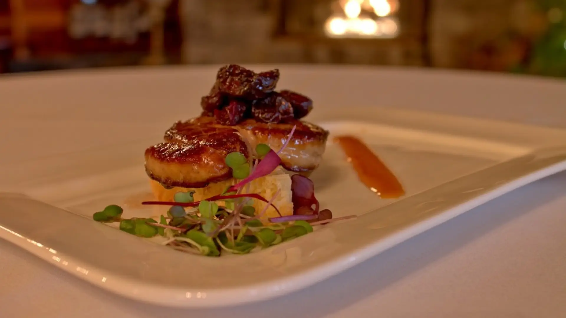 Delicious appetizer on a plate