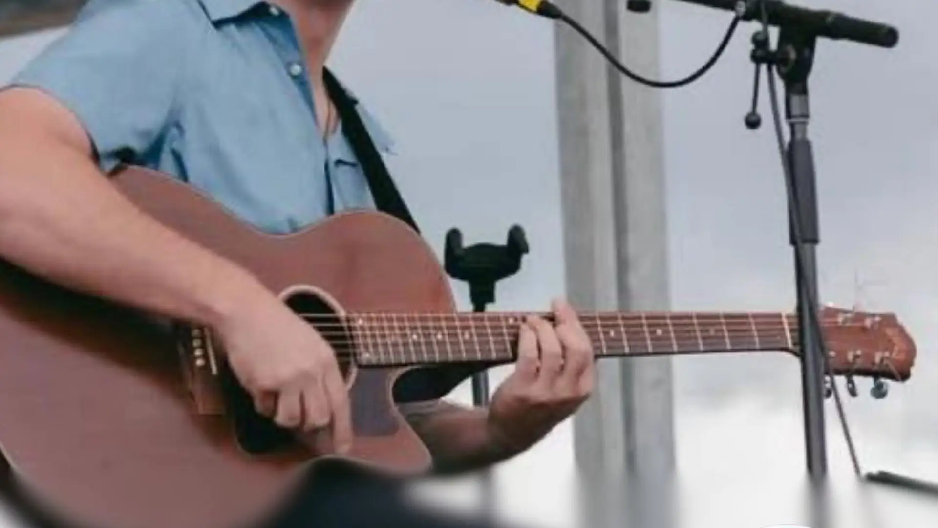 Image of Josh West playing guitar with text and Big Z's logo