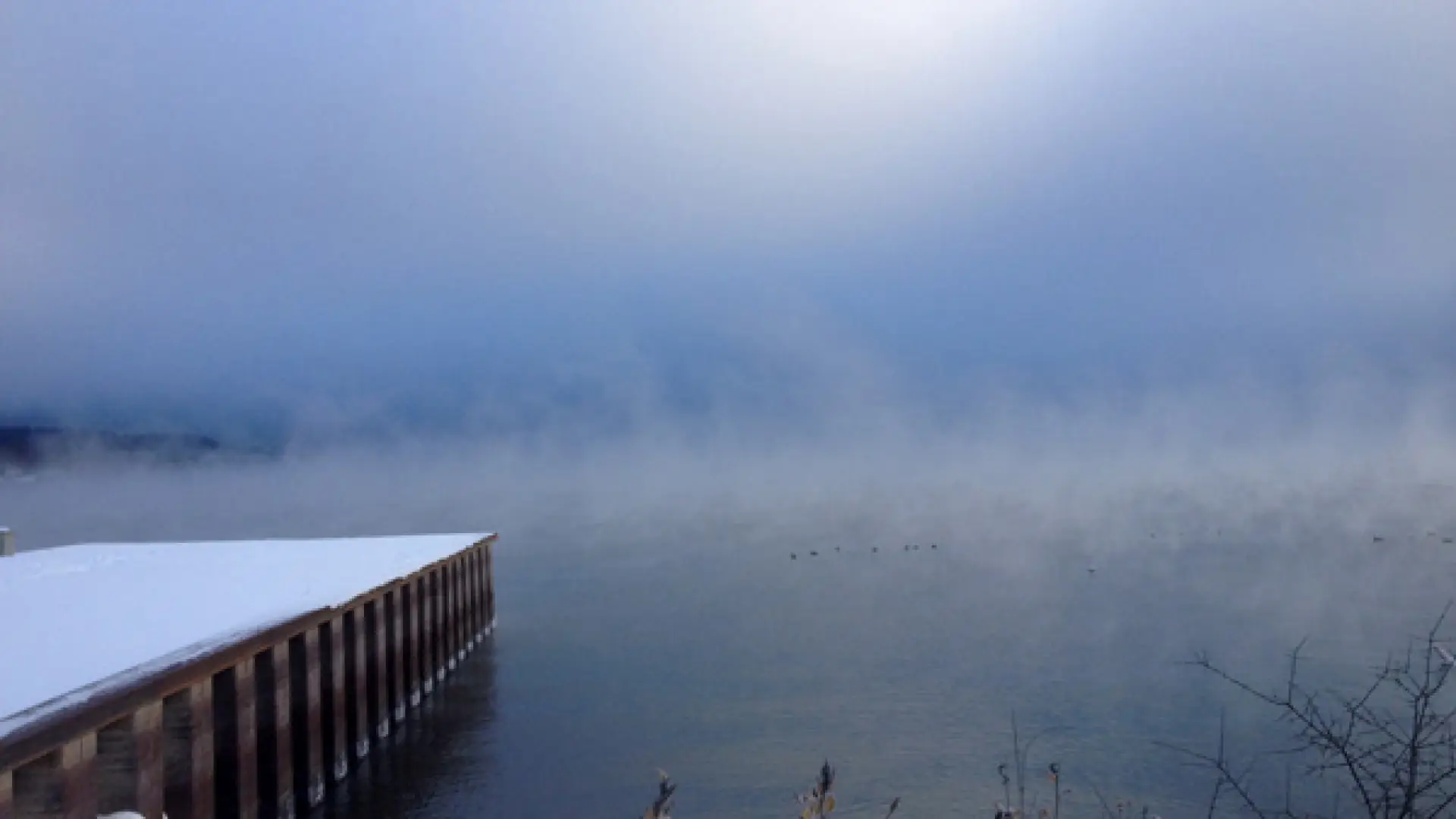 Lake Champlain freezing