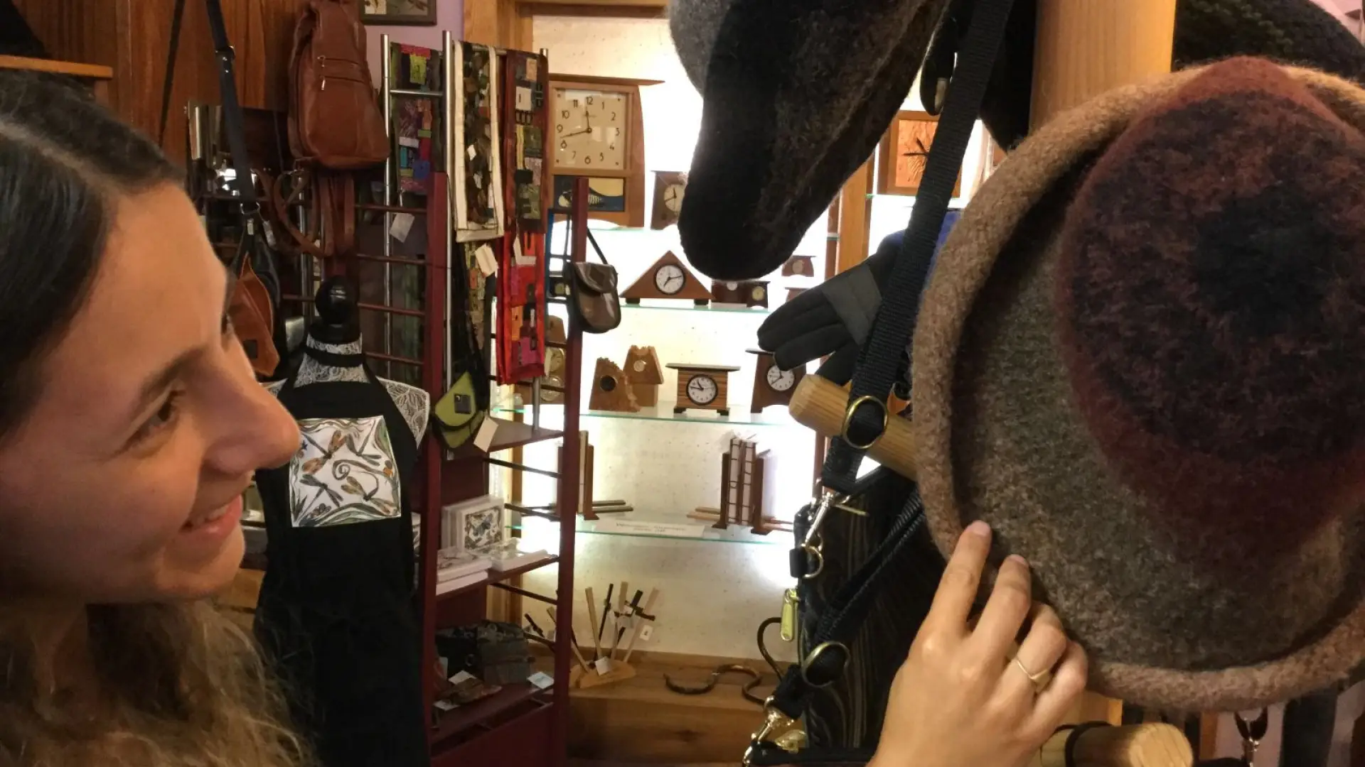 These charming hats would work in spring or fall as well as winter.