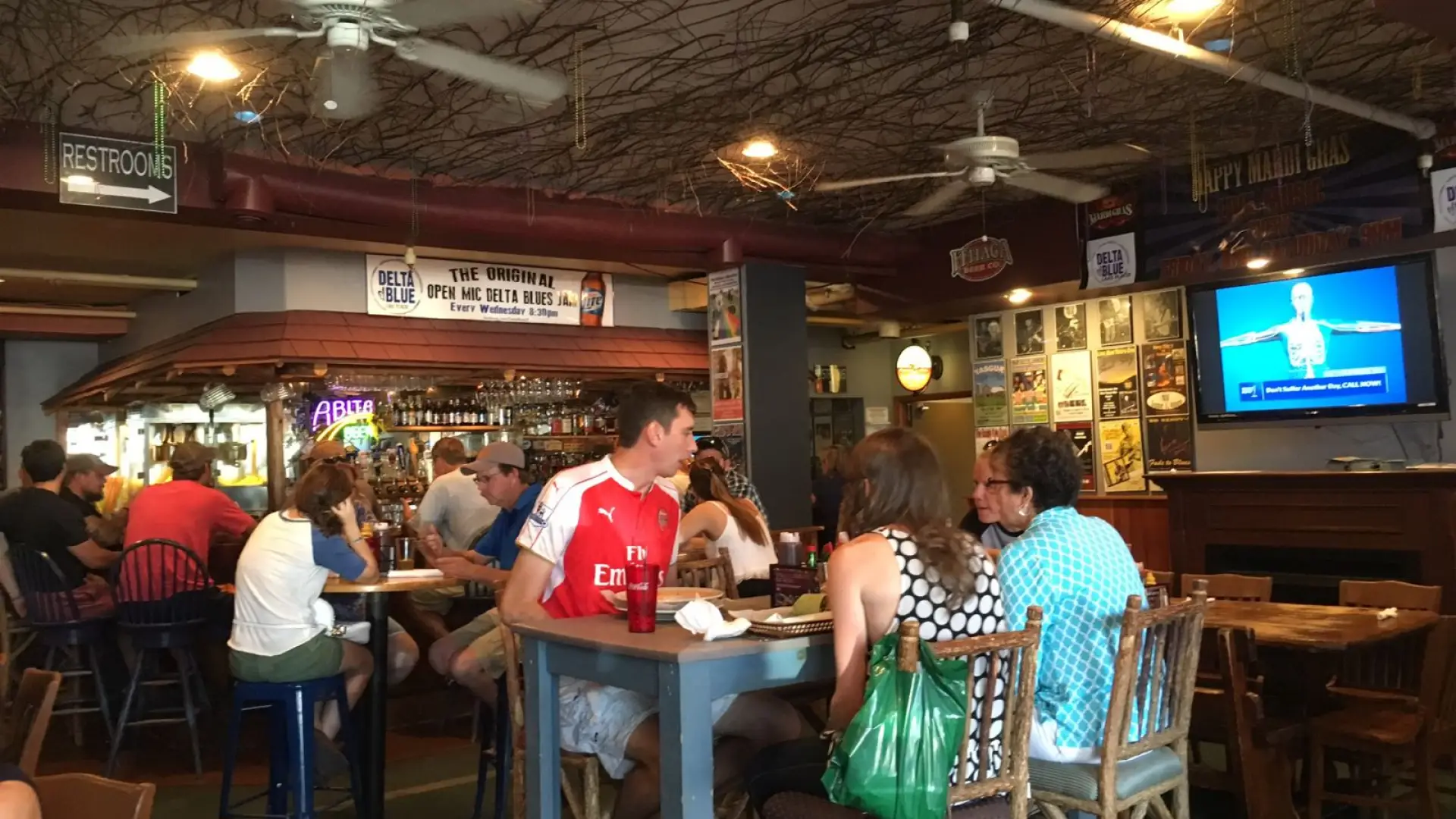 Find a seat and watch the game!