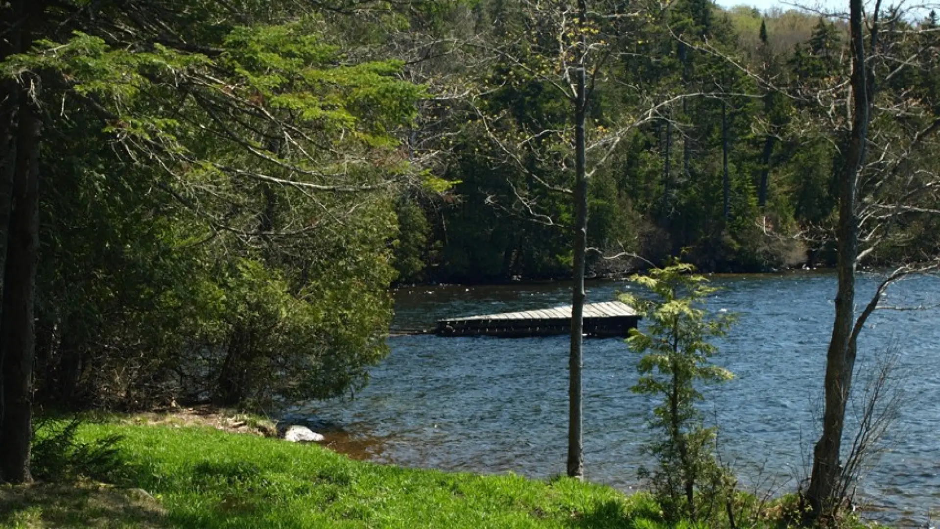 A lovely section of Lake Placid.