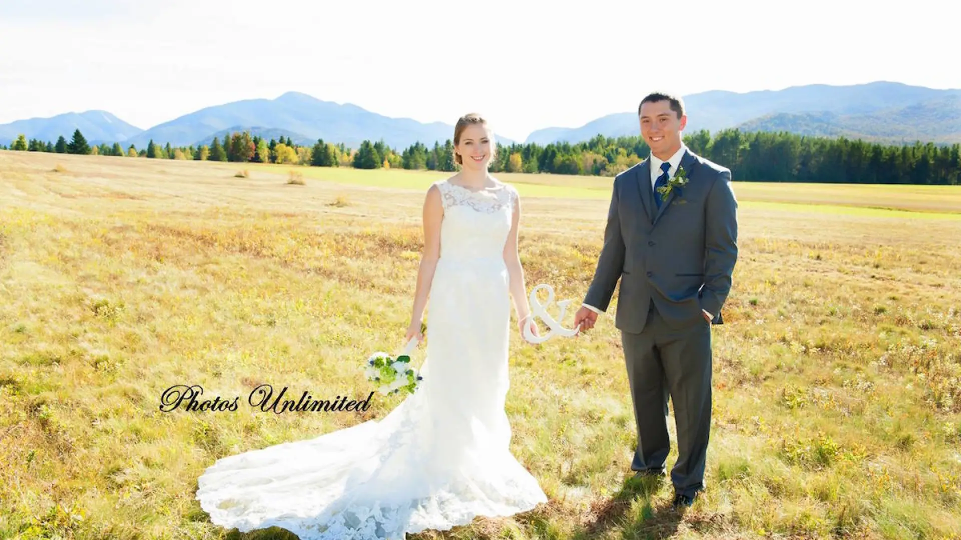 Perfect weather and High Peaks as a backdrop made this fall wedding a stunner!