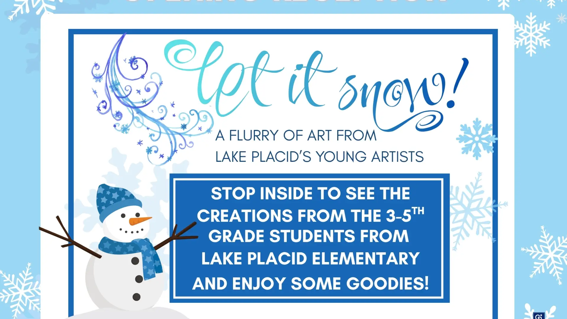 Picture of Let It Snow artwork for upcoming opening reception