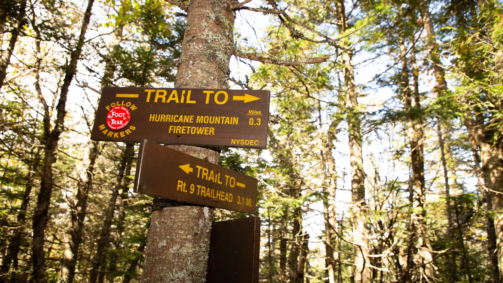 Hurricane Mountain is a popular peak.