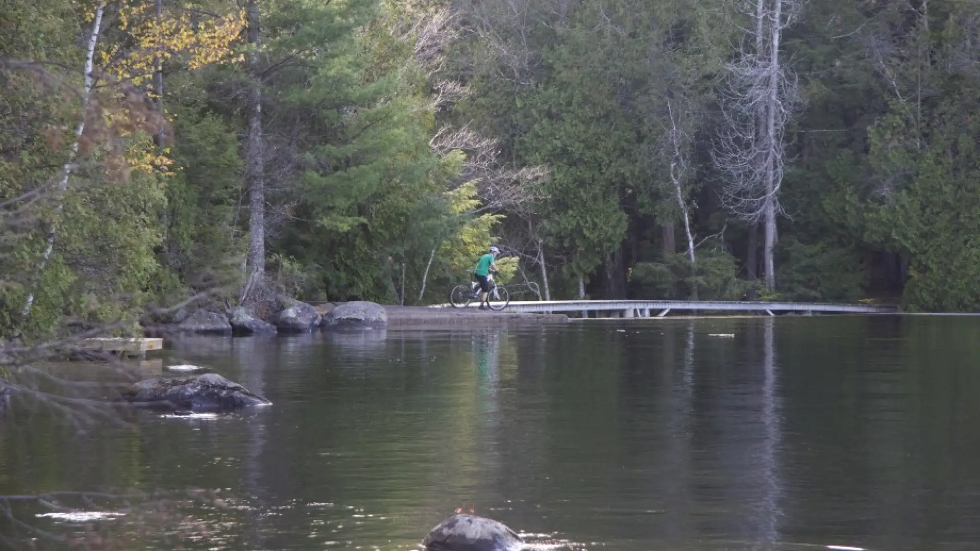 A local rider enjoys the view