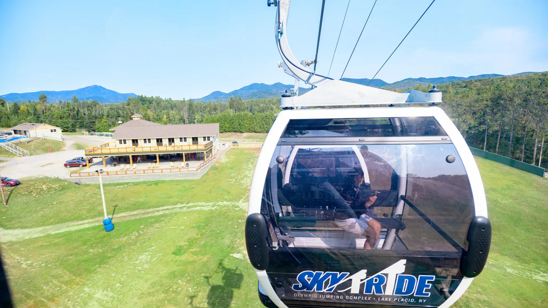 The Sky Ride gondola in the summer.