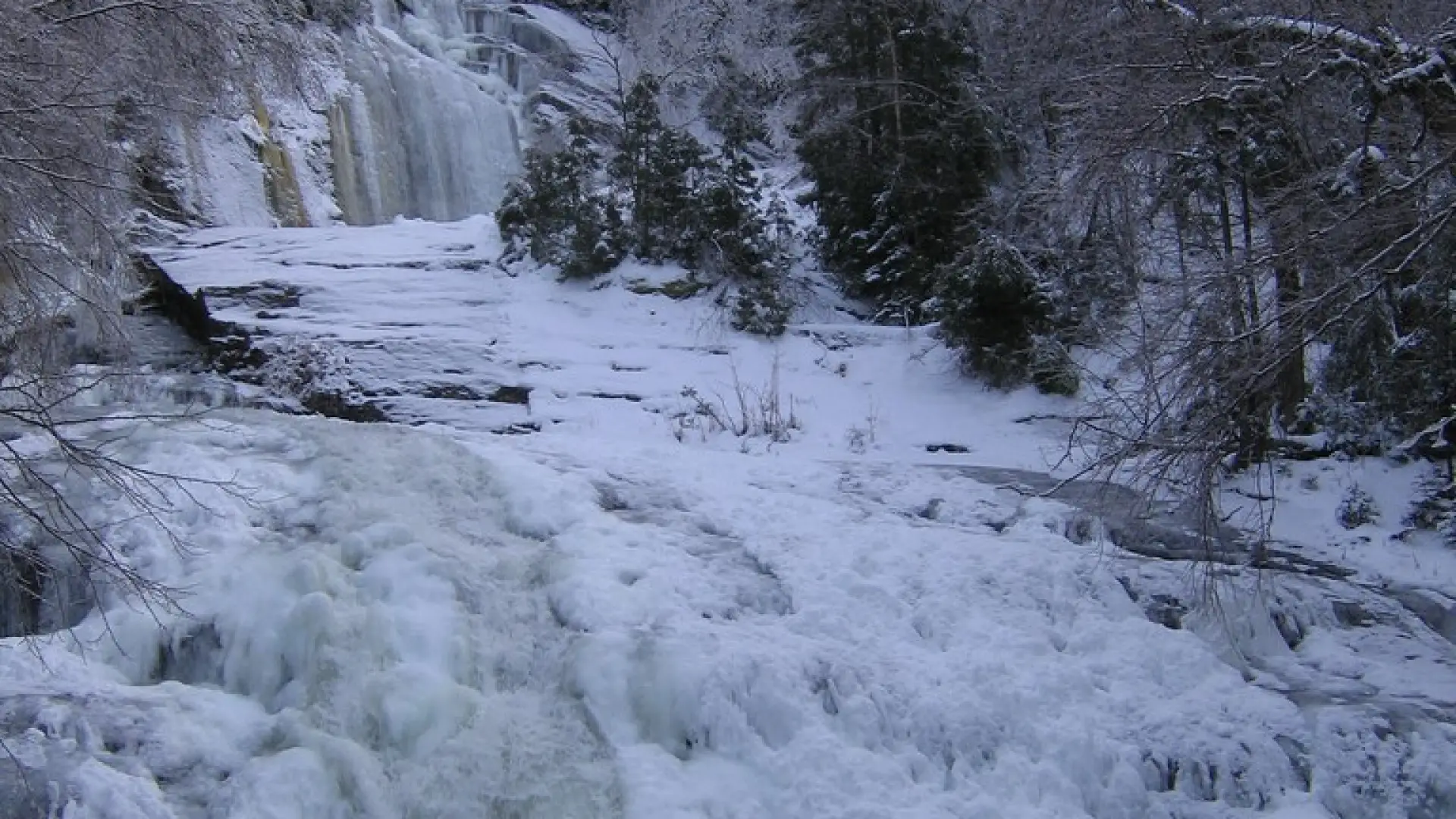Liquid or solid, Wanika Falls is a great stop on the Northville-Lake Placid Trail.