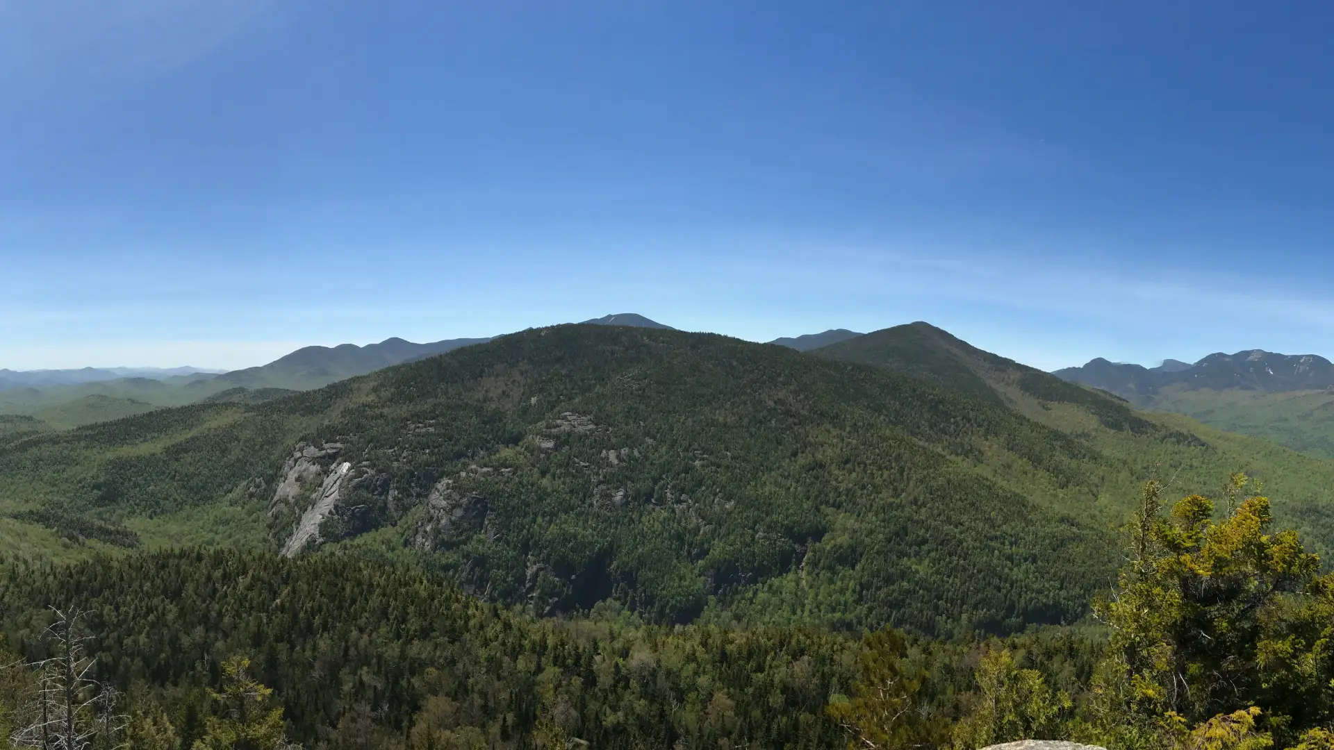 Giant Mountain dominates the landscape.