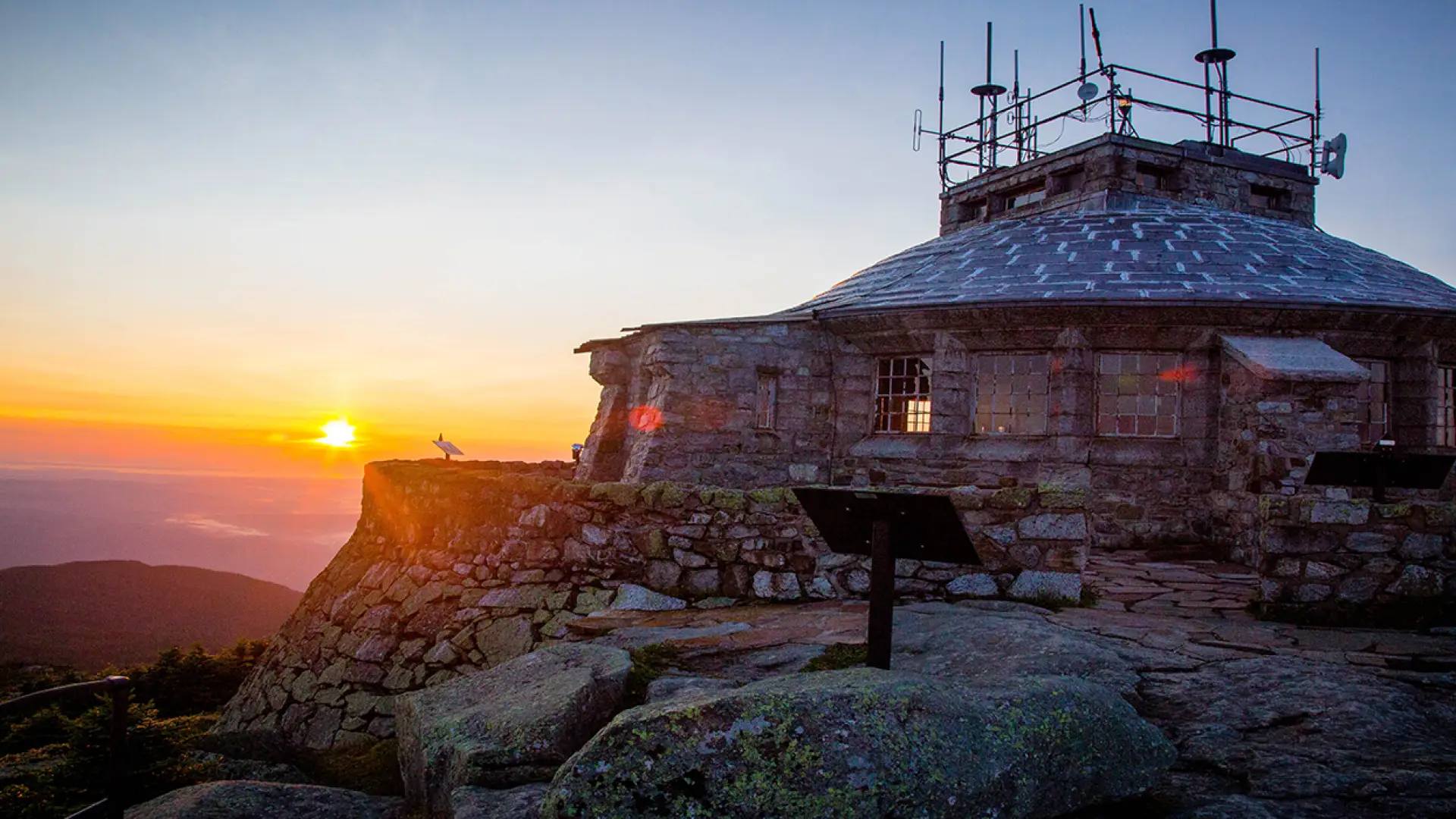 The weather station at the top of Whiteface