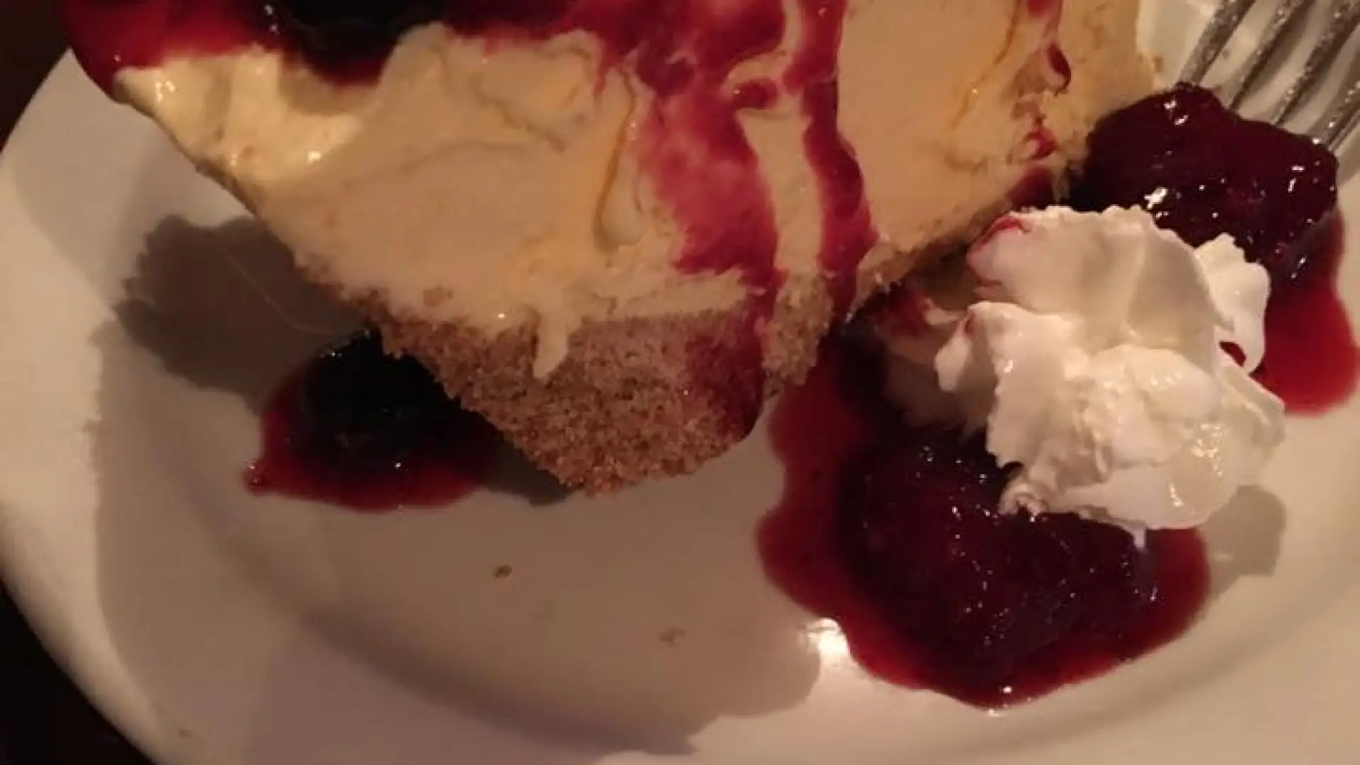 Lemon Ice Cream Cake with blackberry compote
