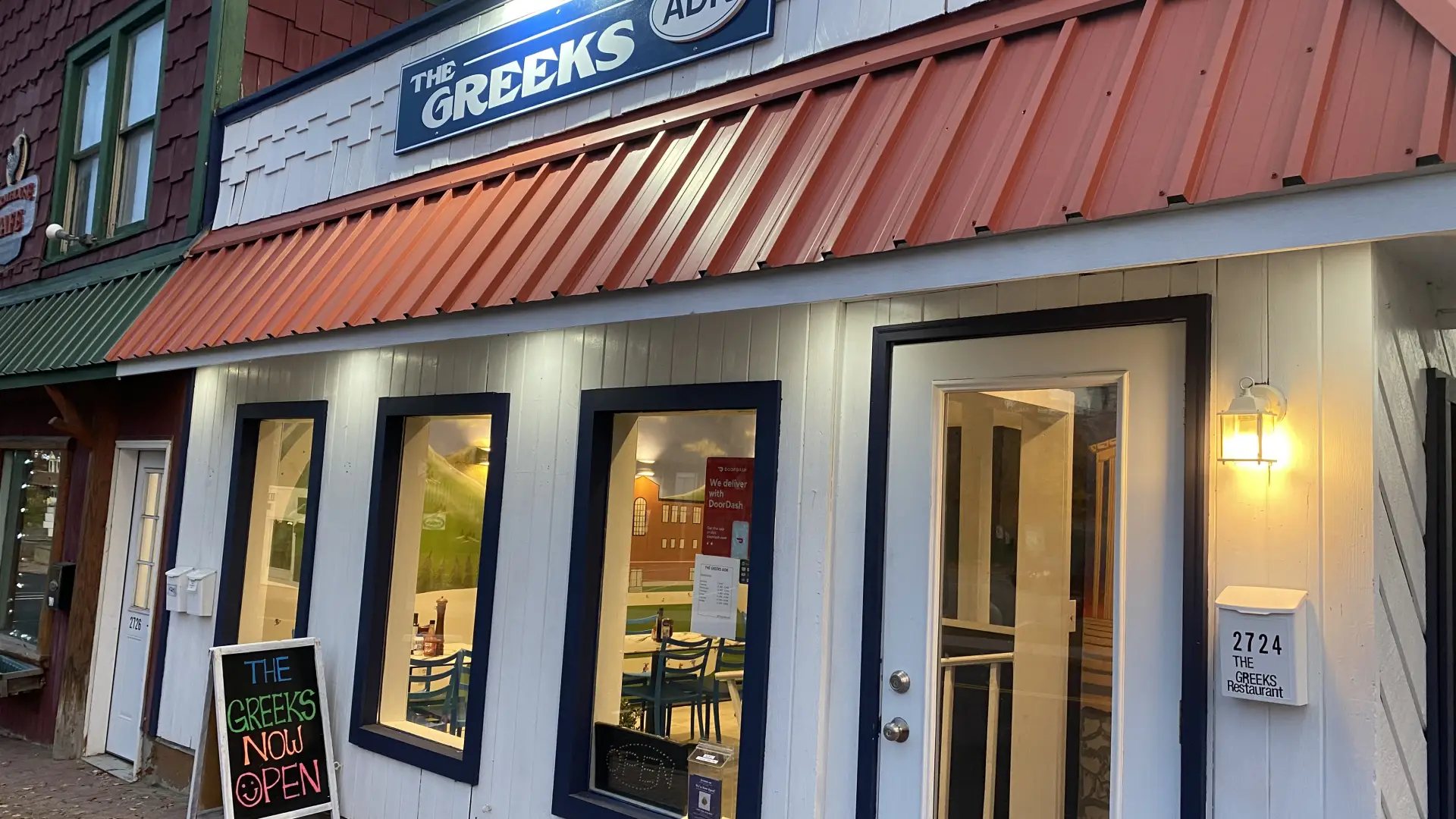 The Greeks ADK restaurant building in Lake Placid.