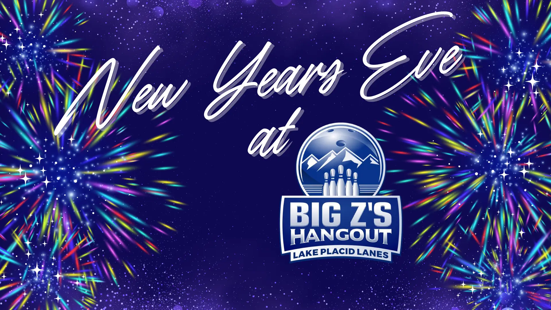 New Year's Eve Party graphic for Big Z's