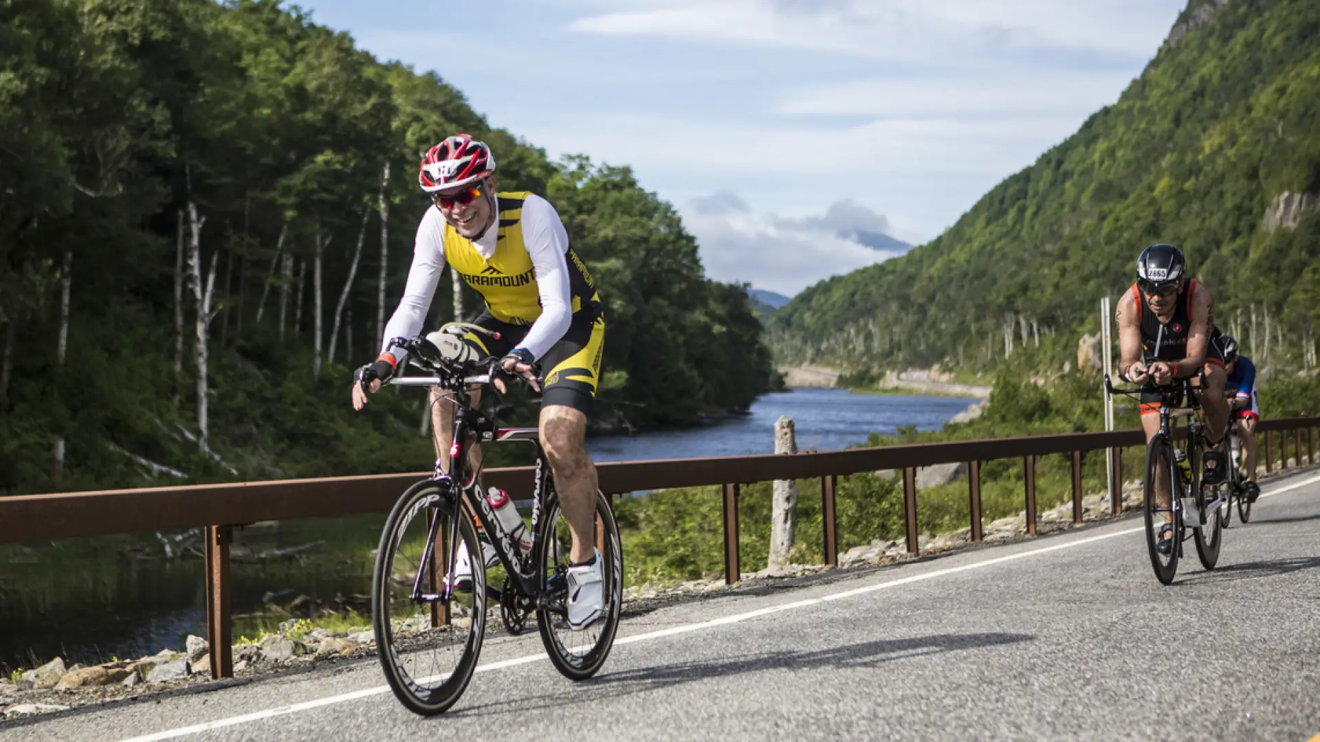 The Ironman route passes spectacular scenery all the way along the bike route
