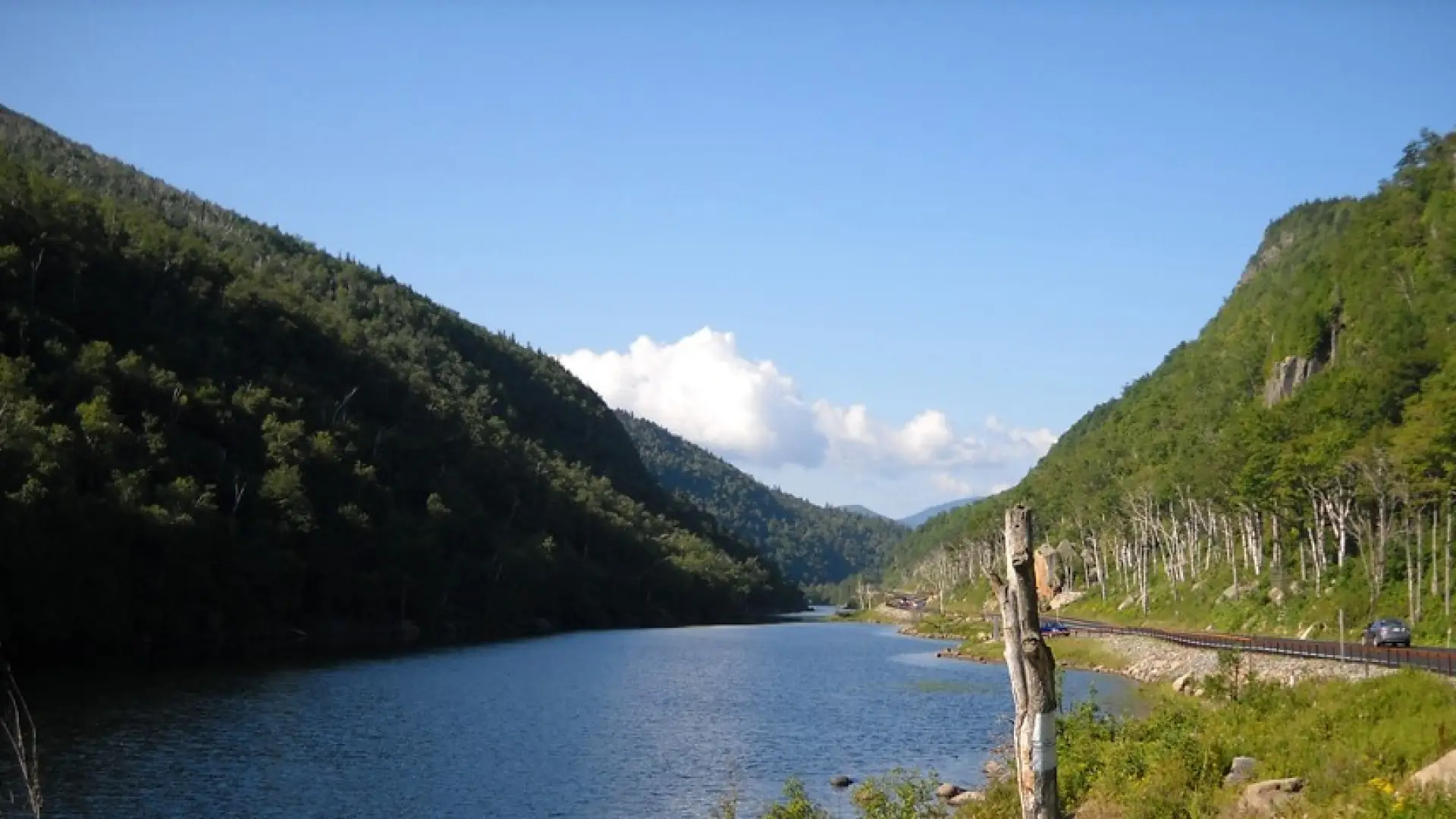 A stunning place in any season, the Cascade Lakes are just beneath sheer cliffs.