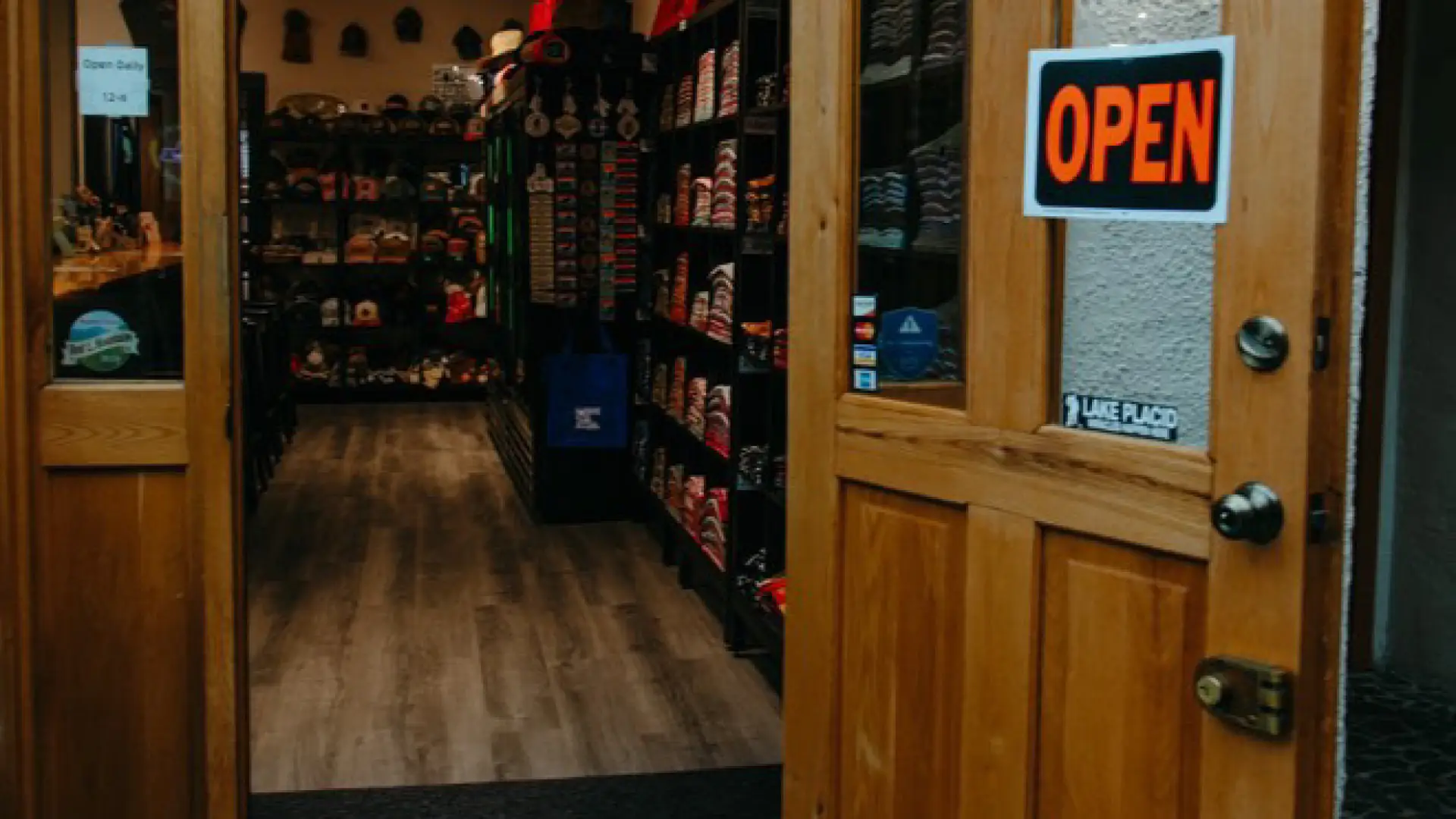 Looking through the entry way door