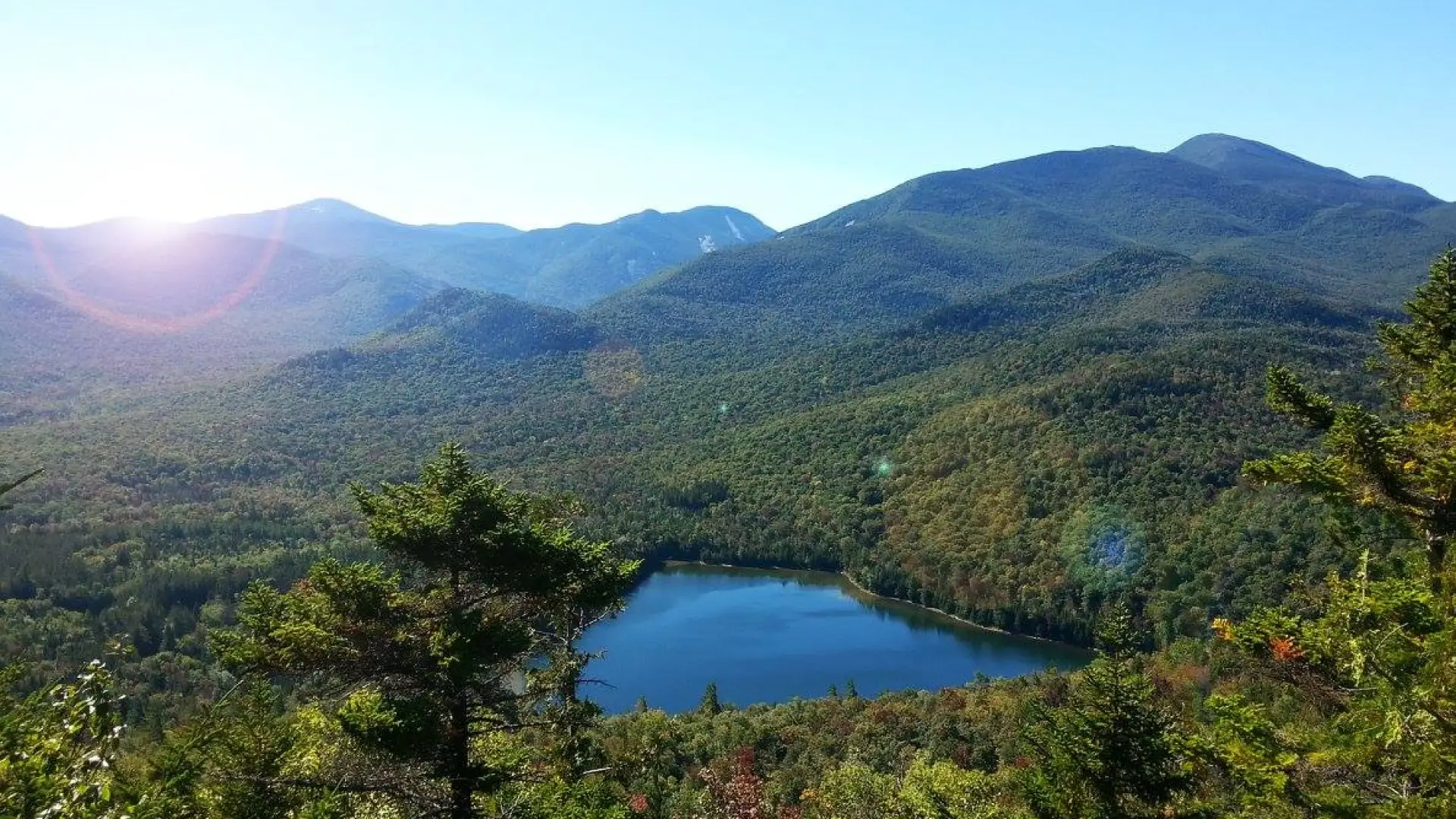Aerial view of the Adirondacks