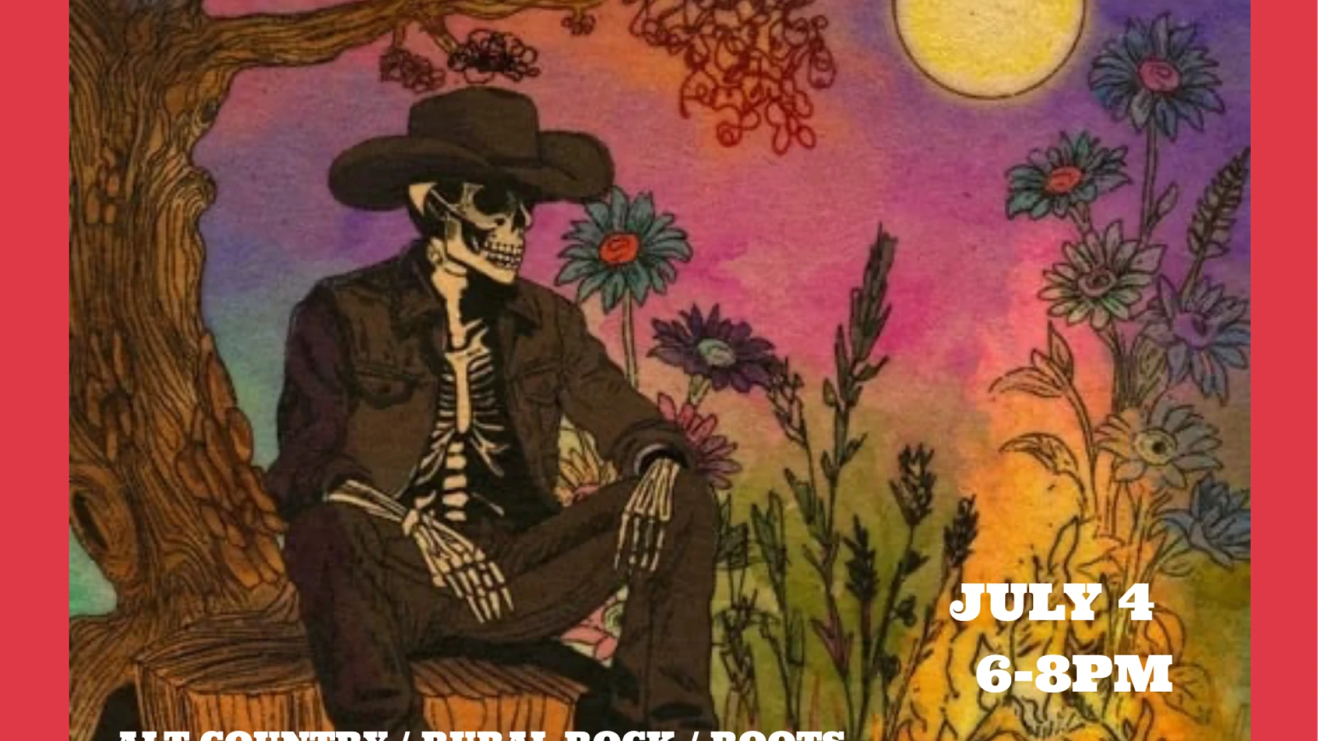 Concert poster for Freight on July 4 at Jay Village Green