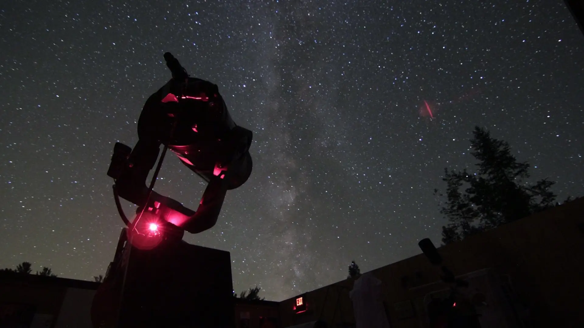 Telescope viewing the Milky Way at the Adirondack Sky Center & Observatory