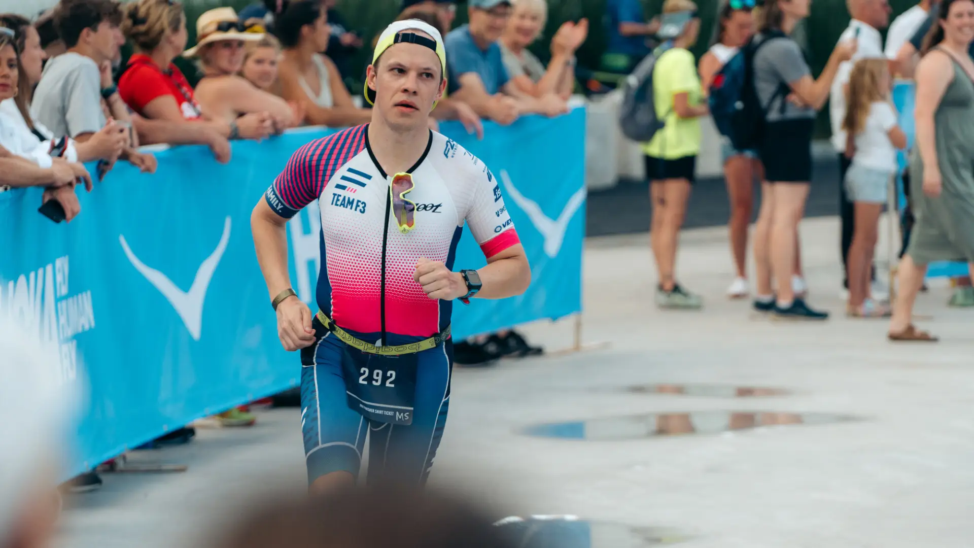 Ironman athlete running