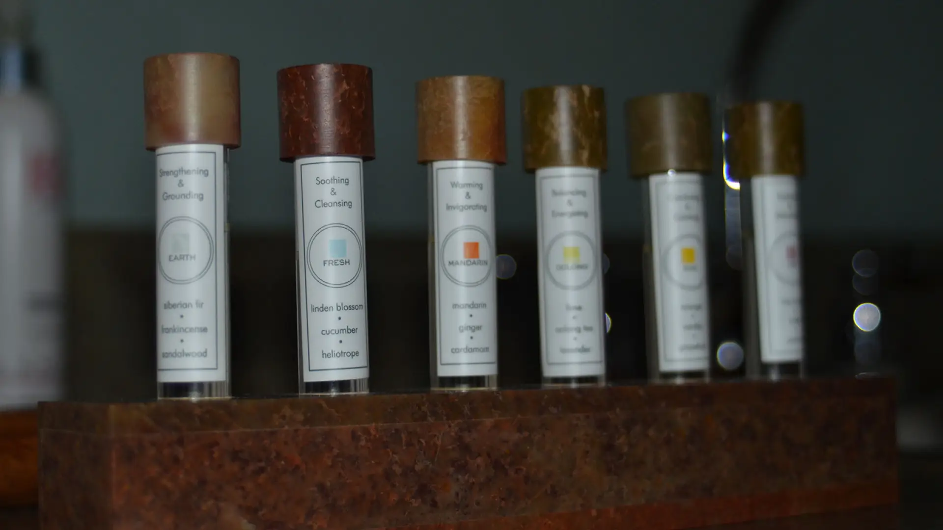 pick your scent for massage at the Whiteface Resort Spa