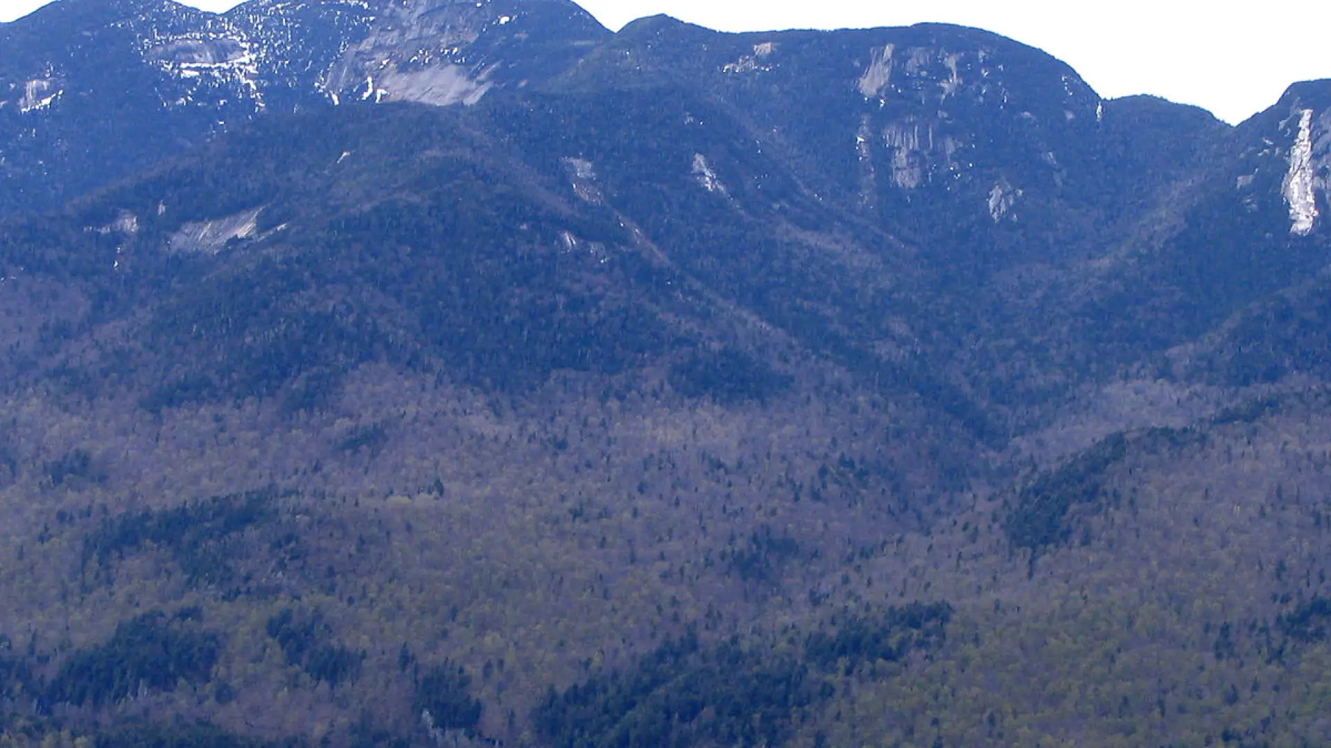 The view of Armstrong from the peak of Noonmark.