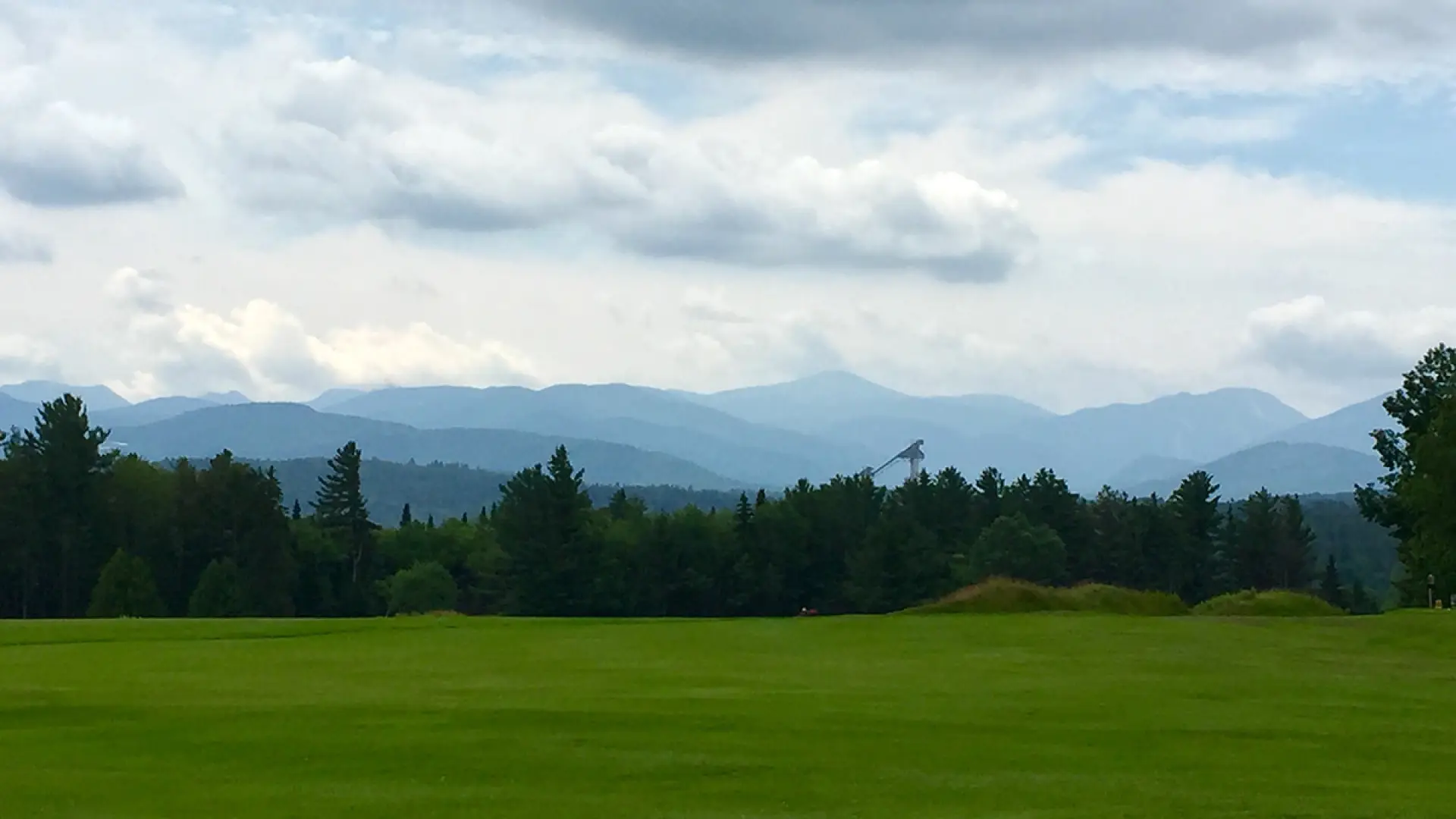 Pristine view from the Lake Placid Club golf course in Lake Placid