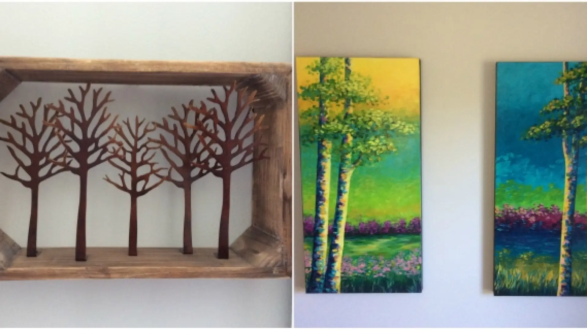 Almost all the art seen throughout the Bark Eater Inn is for sale, too.