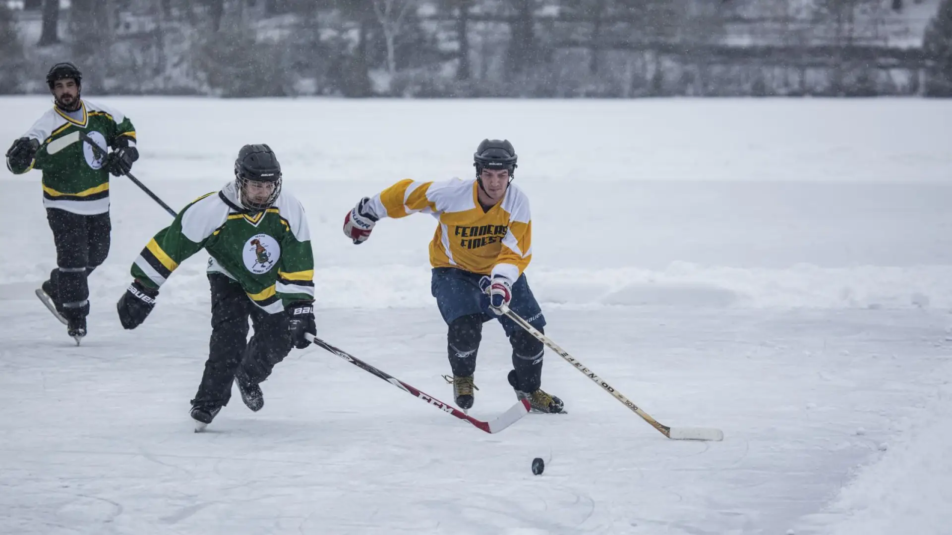 For me home is where I can find pond hockey.