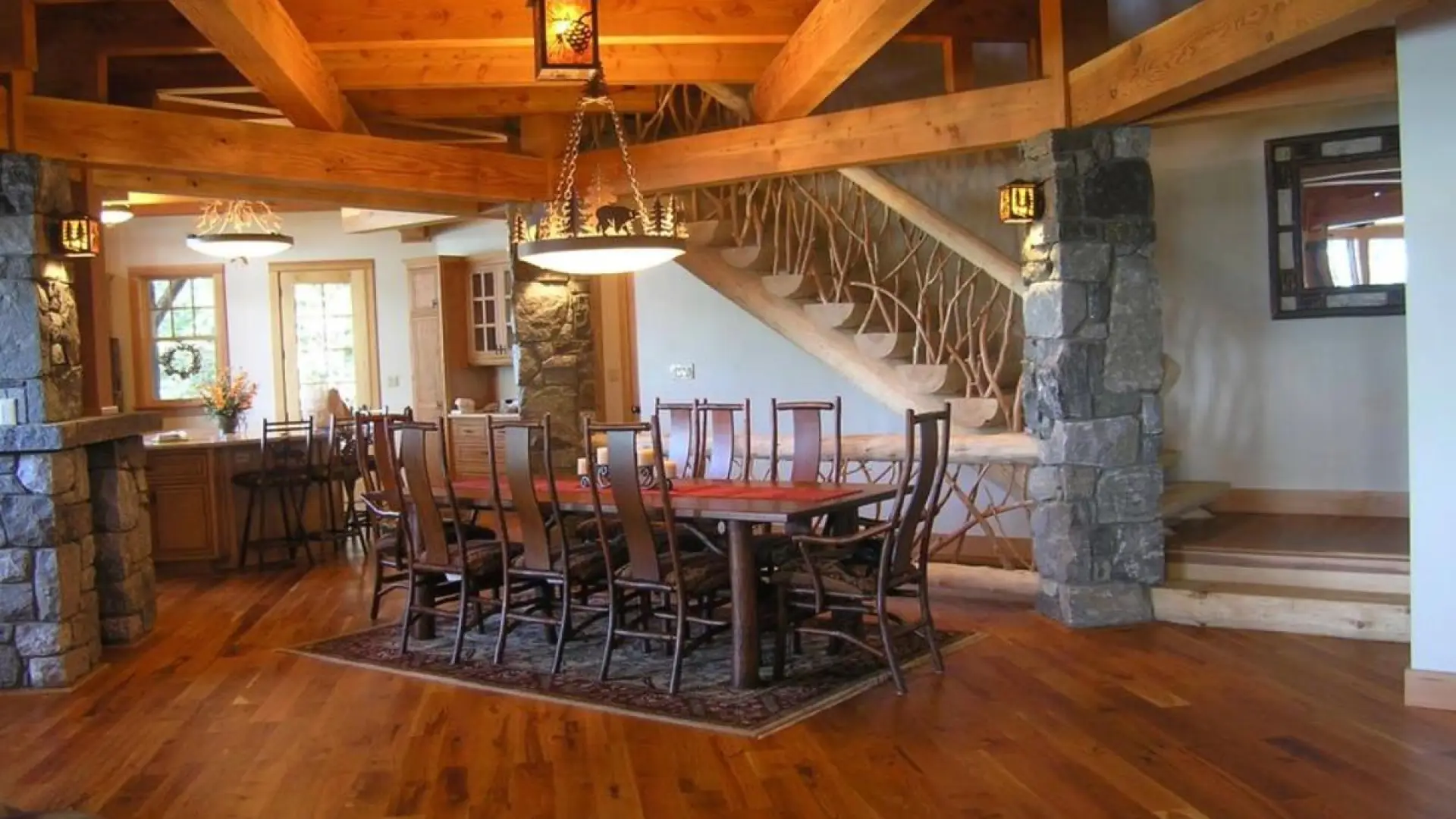 dining room and stairs