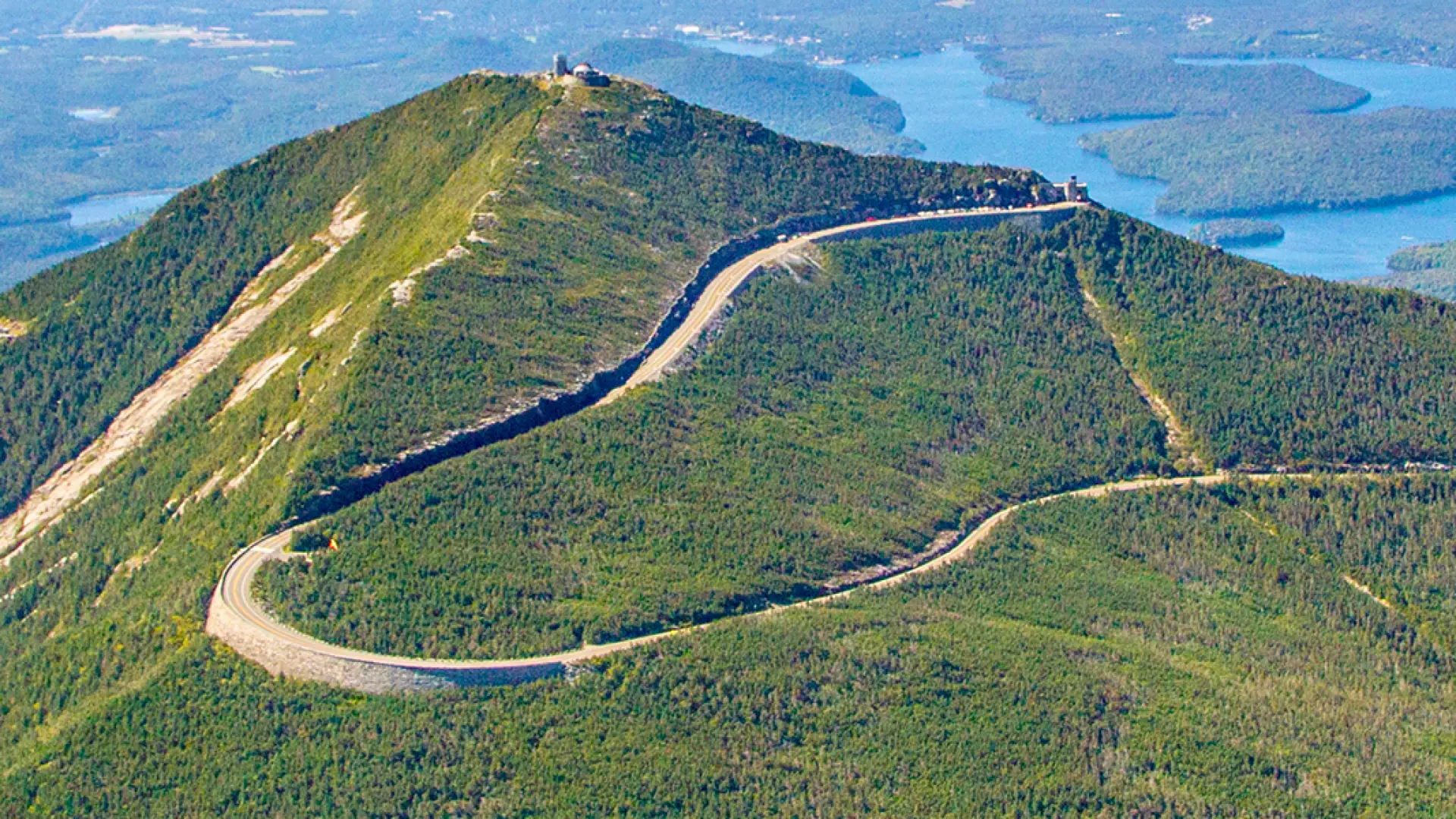 aerial view of the Whiteface Veterans' Memorial Highway