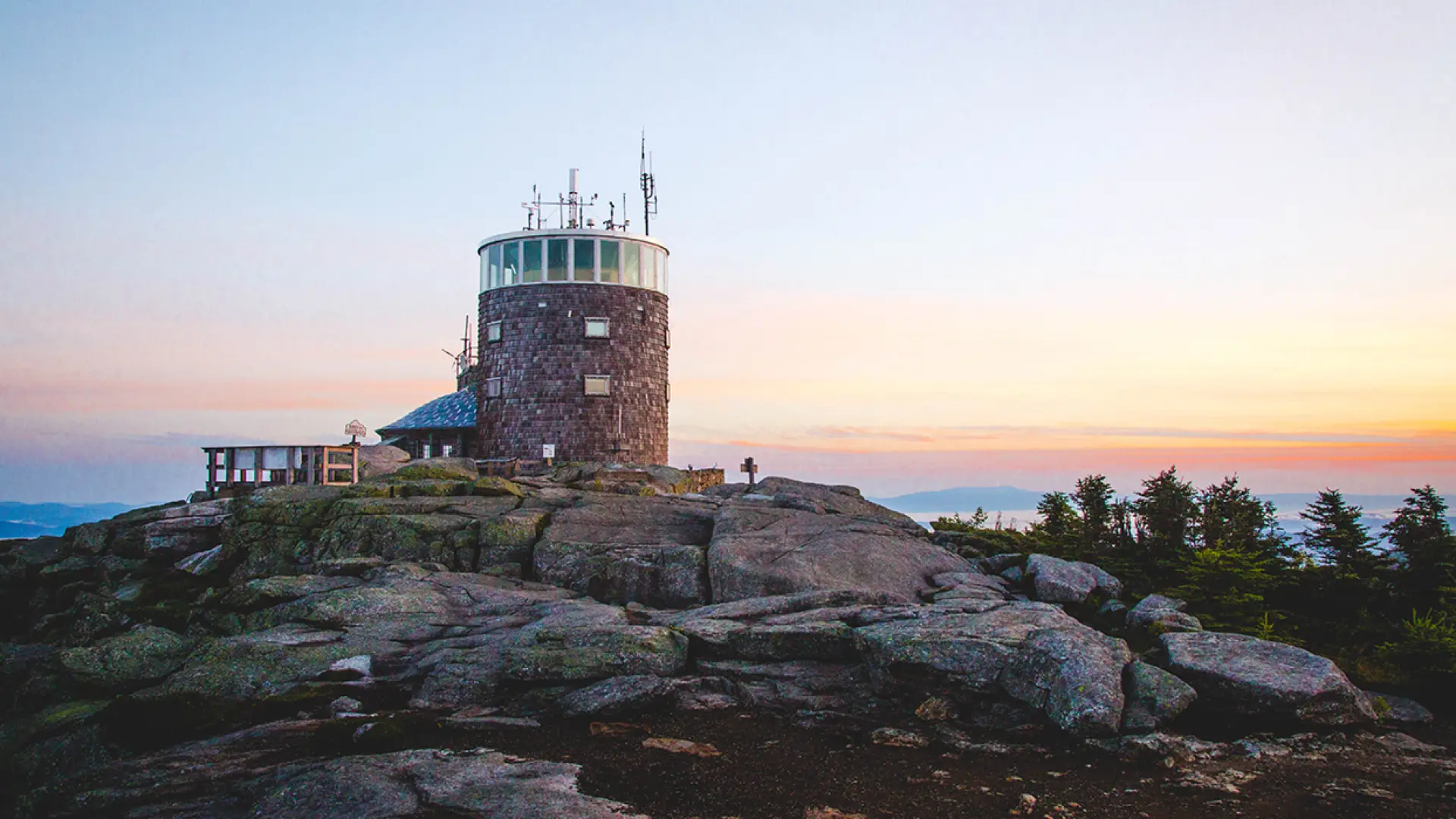 The weather station at the top of Whiteface