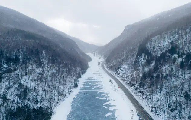Winter in the Adirondacks.