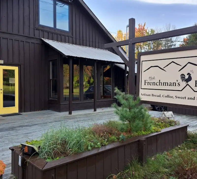 Front entry and terrace of the Frenchman's Bakery