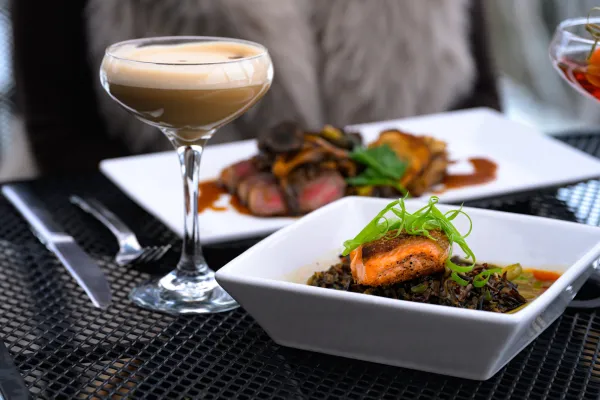 Dining at Top of the Park.