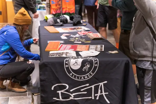 People tabling for BETA
