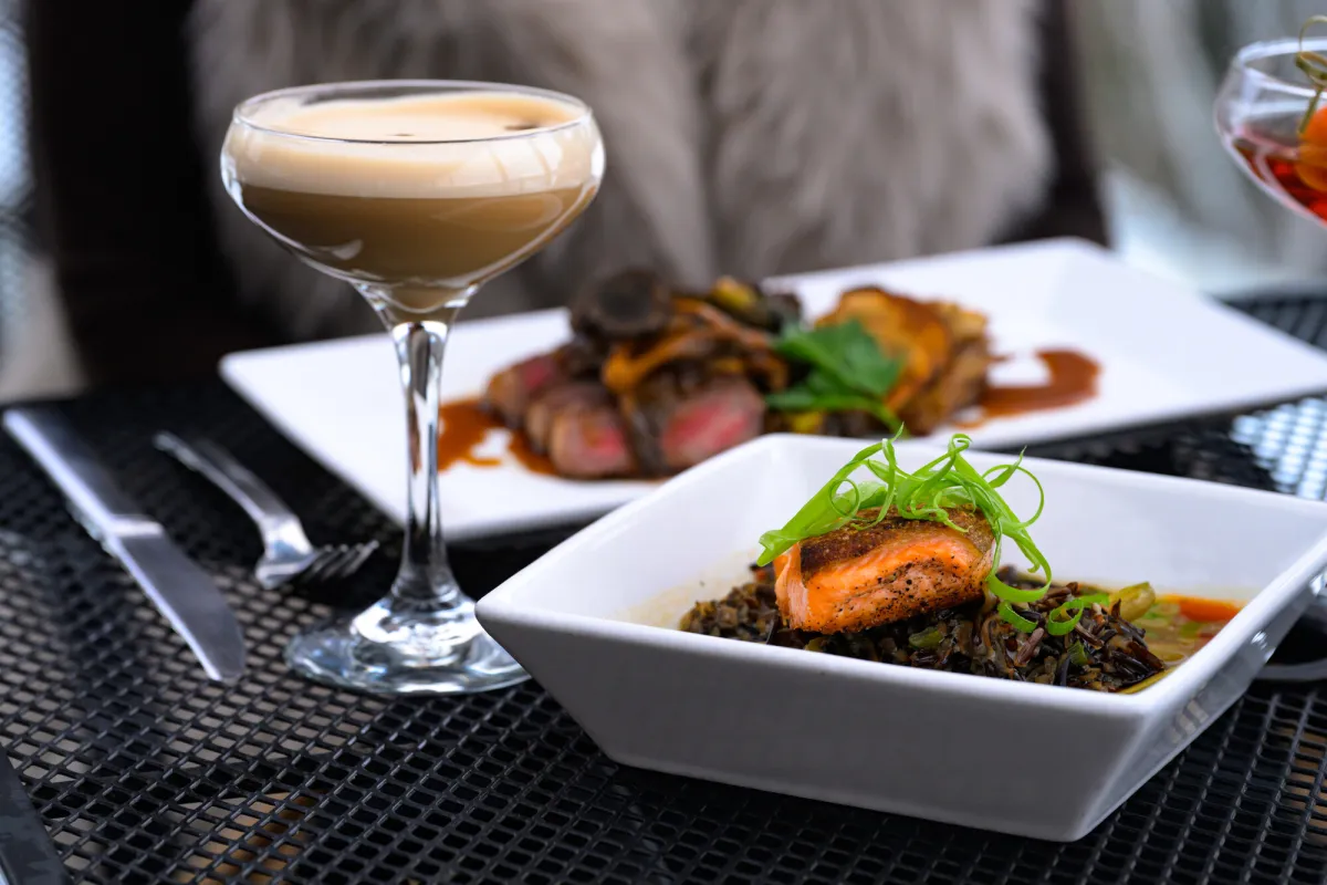 Dining at Top of the Park.