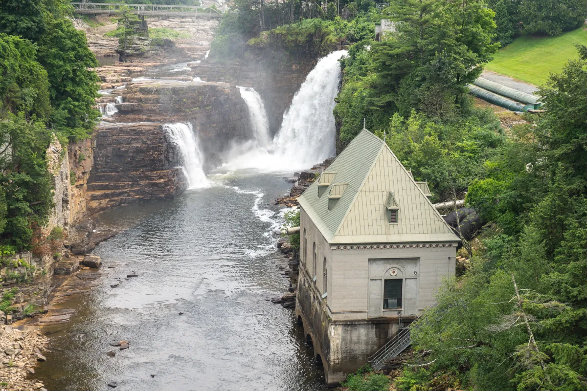 A couple waterfalls at Ausable Chasm.