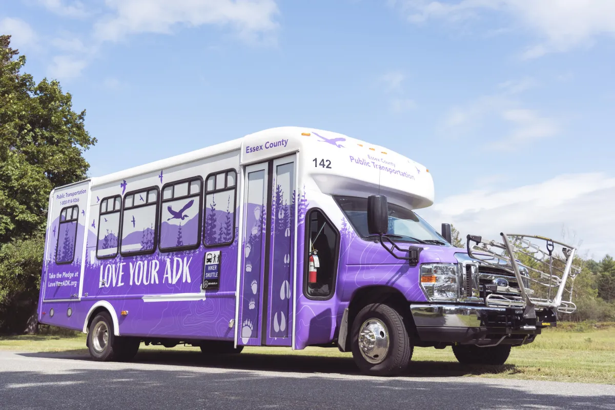 Purple Love Your Adk hiker shuttle