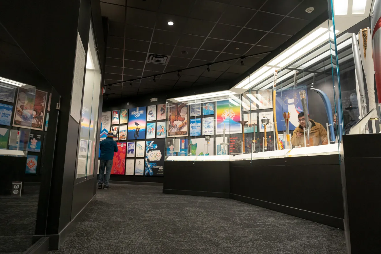 An exhibit at the Lake Placid Olympic Museum