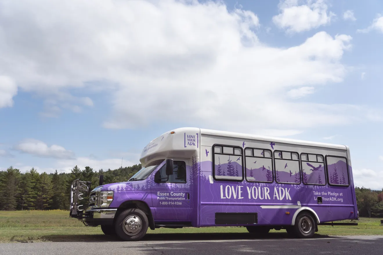 The hiker shuttle for the Keene Valley area