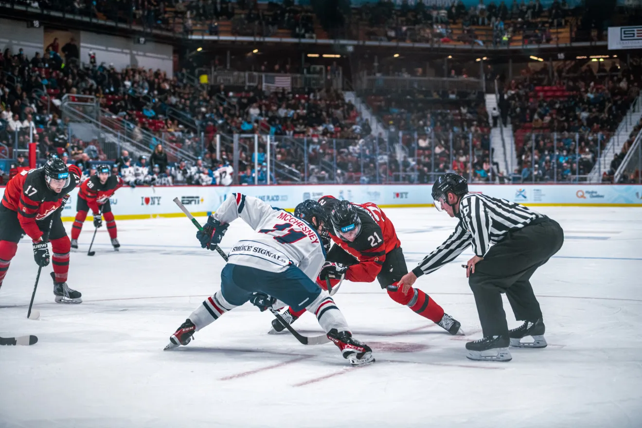 Hockey in Lake Placid.