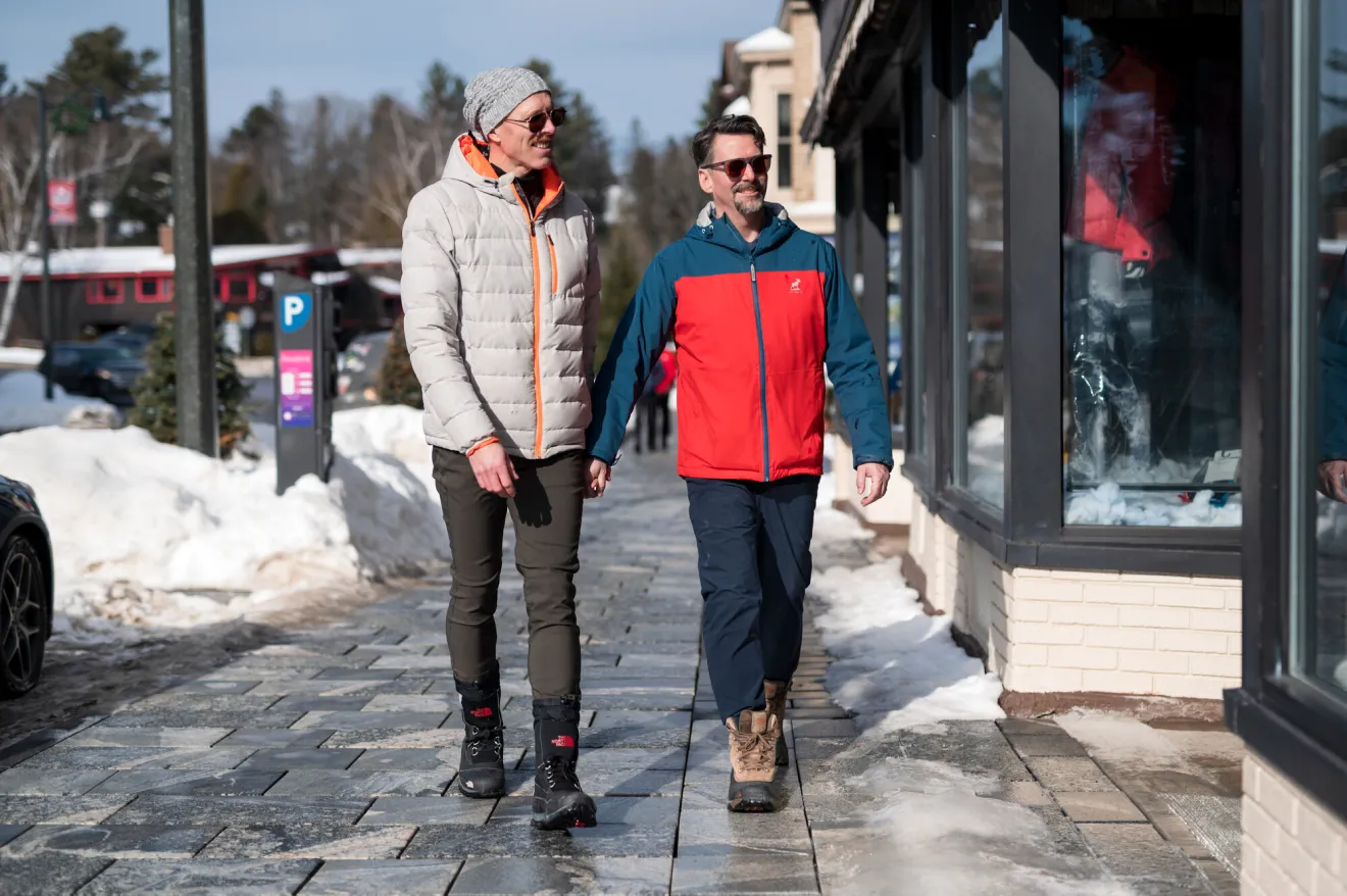 Shopping on Main Street.