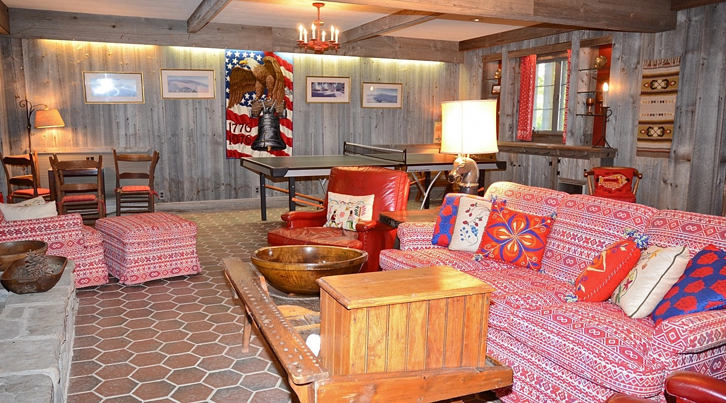 Ample seating in the family room