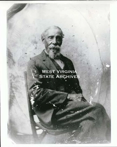 Lyman Eppes (also Epps), North Elba settler, seated