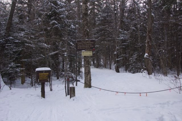 Barrier at Connery Pond Preserve