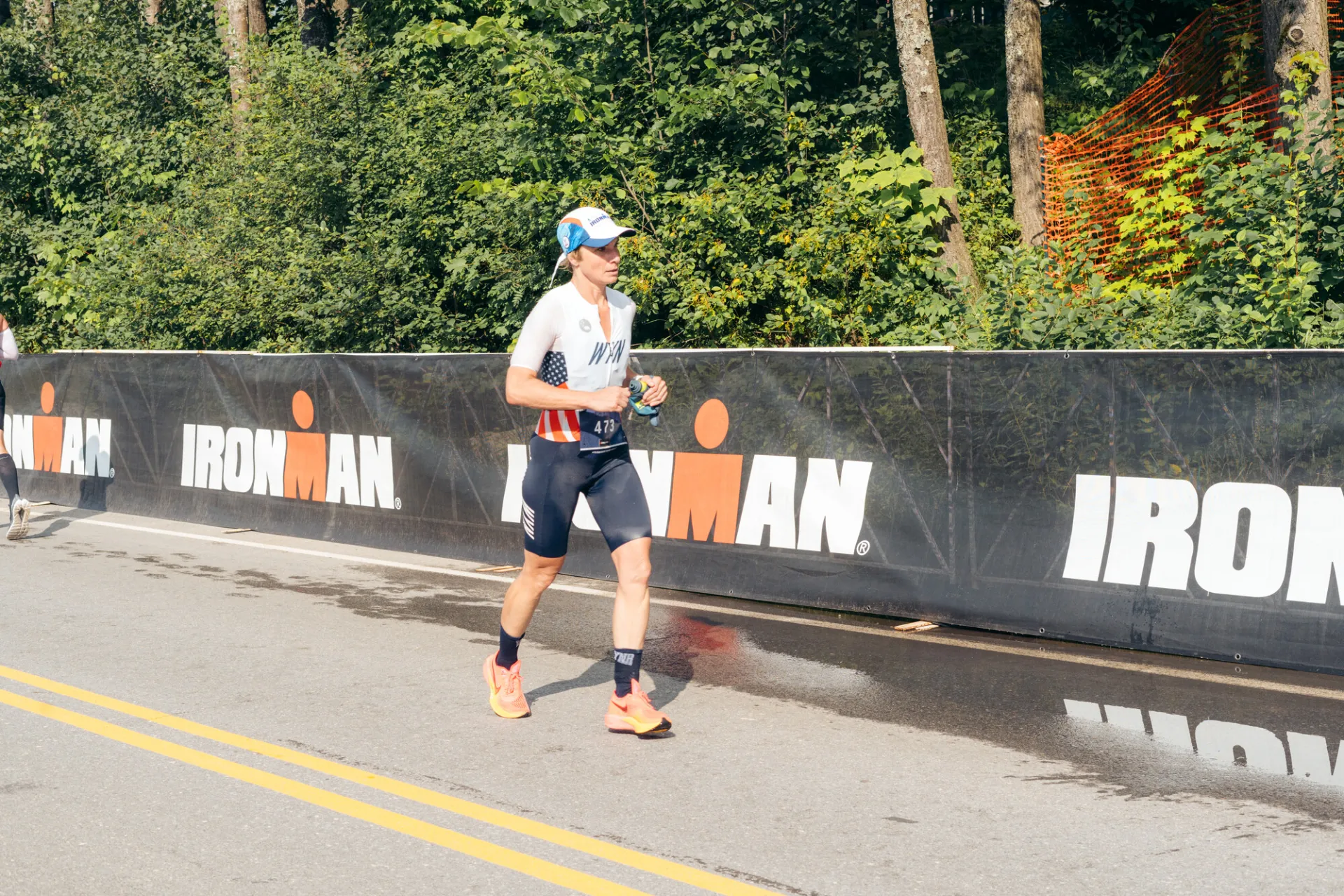 Ironman athlete running